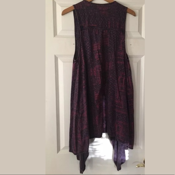 ❌SOLD❌Anthropologie Ecote Boho Purple Cardigan - Picture 2 of 5